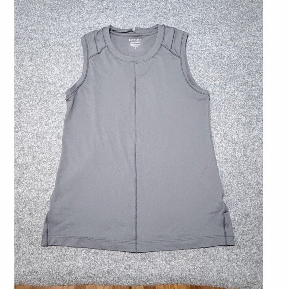 Athleta Sunchaser Tank Womens Size S Black Racerback Built-In Bra